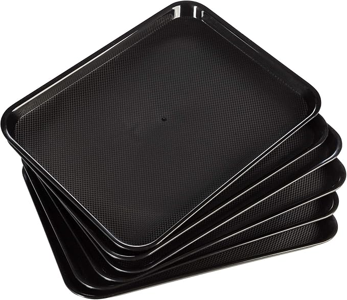 Eslite Rectangular Plastic Serving Trays, Fast Food Serving, Cafeteria Trays - Image 7