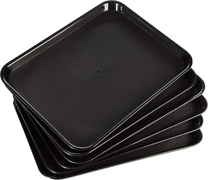 Eslite Rectangular Plastic Serving Trays, Fast Food Serving, Cafeteria Trays - Image 7