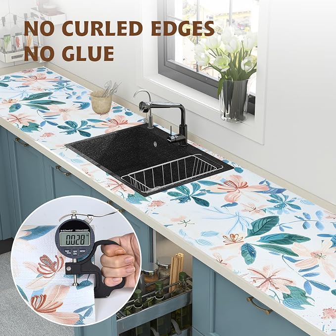 Shelf Liners for Kitchen Cabinets 12in x 10FT, Non Adhesive Drawer Liner - Image 8