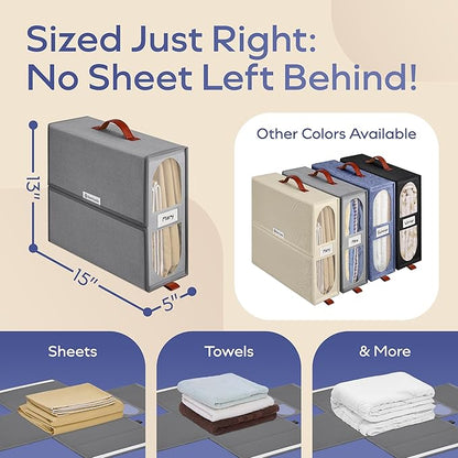 8x Bed Sheet Organizer Storage Boxes - Image 4