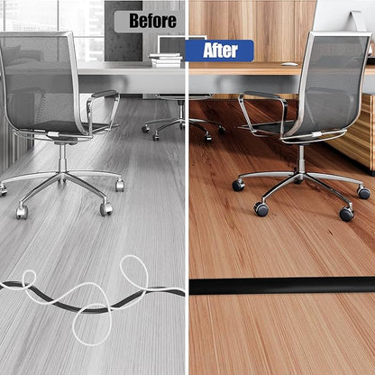Floor Cord Cover Self Adhesive Cord Hider, 10FT Cable Management, Extension - Image 5
