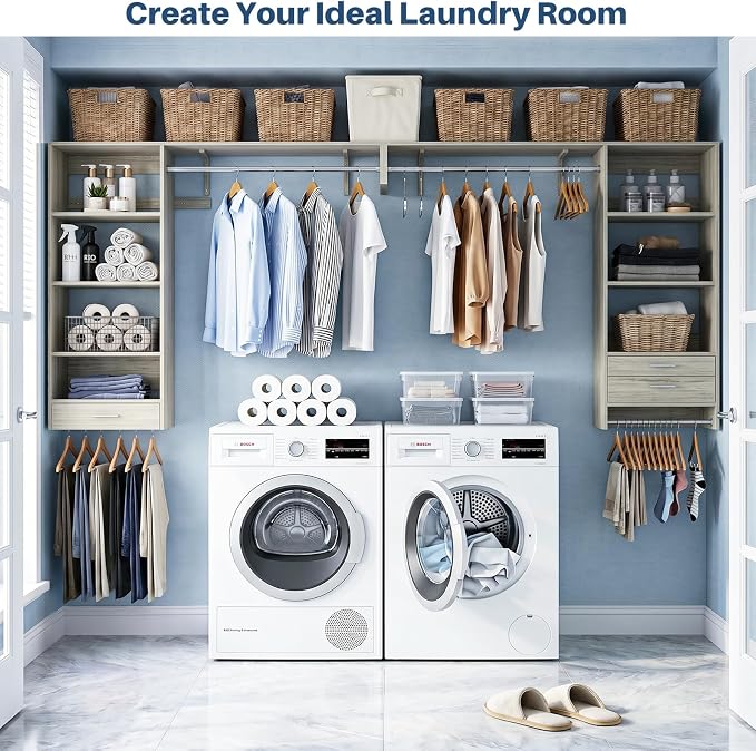 60" Wall Mounted Laundry Room Organization - Image 8
