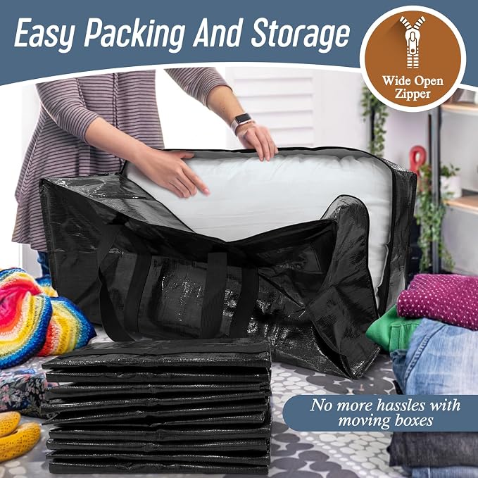 12 Pack Extra Heavy Duty Large Moving Bags - Image 5