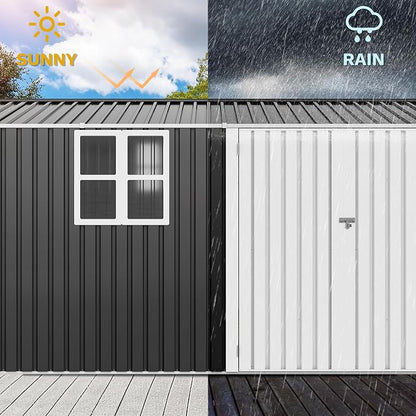 DWVO 12x8ft Large Tool Storage Shed - Image 4