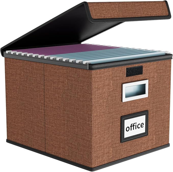 Upgrade Portable File Organizer Box by Huolewa