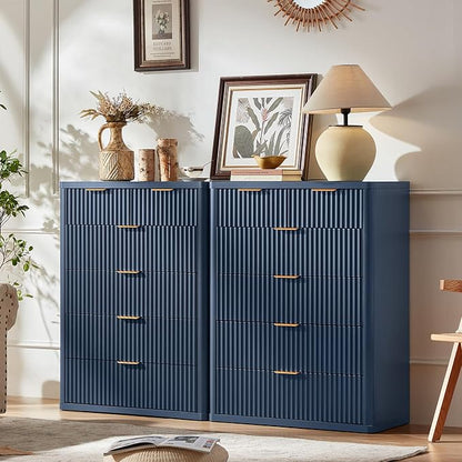 LEYAOYAO Fluted 6 Drawers Dresser - Image 3