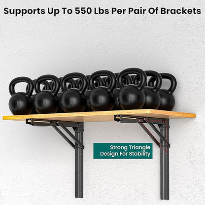 EVERHANGER 18 inch Folding Shelf Brackets - Image 4