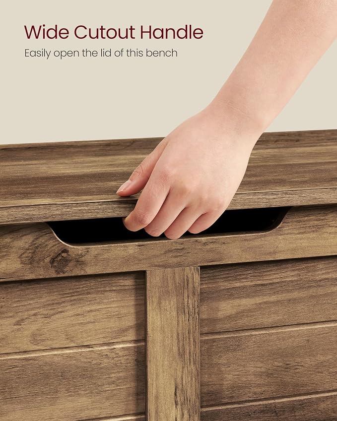 VASAGLE Storage Chest, Storage Bench - Image 8