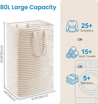 efluky Slim Laundry Basket, Narrow Laundry Hamper - Image 2