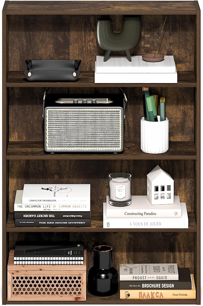 Furinno Basic Book Shelf, 4-Tier Bookcase - Image 4