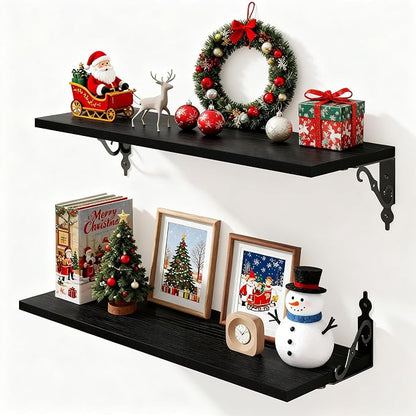 Floating Shelves for Wall, 8 Inch Deep Floating Shelf by FunMemories