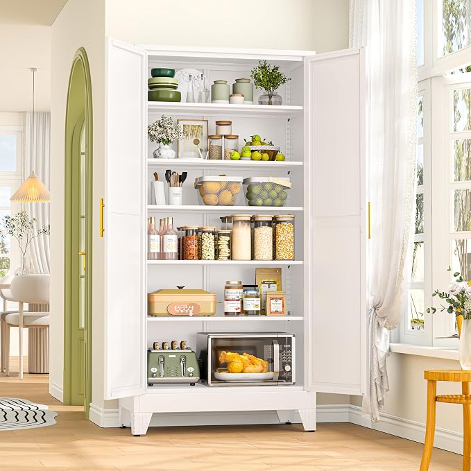 GAIOUS 75.2" Tall Metal Storage Cabinet - Image 3
