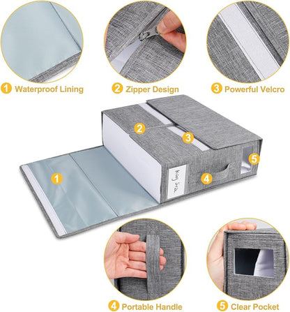 Cosybreeze Bed Sheet Organizer 2 Pack Foldable Linen Closet Organizers and - Image 5