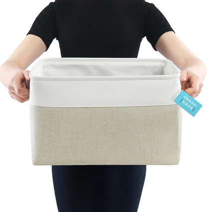 OrganiHaus Extra Large Fabric Storage Baskets - Image 3