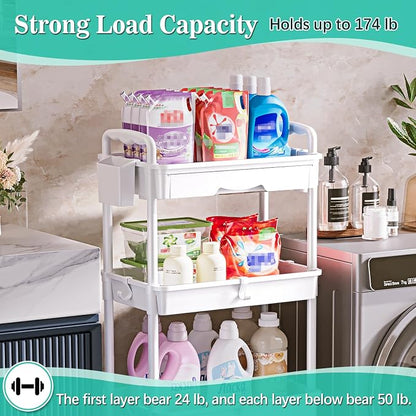 SUNALLY 4 Tier Rolling Utility Cart - Image 5