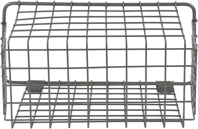 Spectrum Large Wall Mounted Wire Basket Industrial Gray Kitchen Wall Mount - Image 6