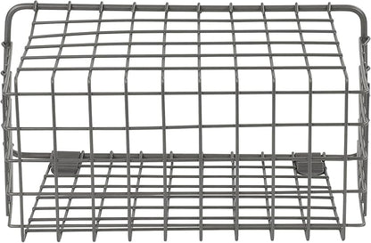 Spectrum Large Wall Mounted Wire Basket Industrial Gray Kitchen Wall Mount - Image 6
