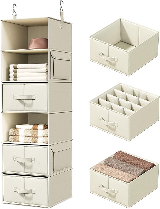 Vailando 6-Shelf Hanging Closet Organizer by Vailando