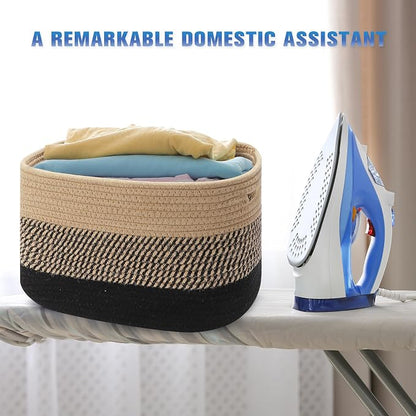 4 Pack Woven Storage Baskets for Organizing - Image 4