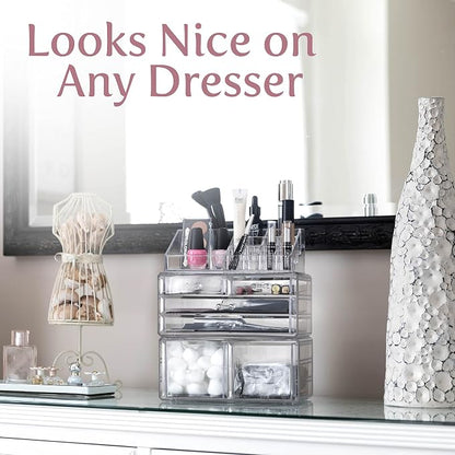 Masirs Clear Cosmetic Storage Organizer, Classy Design, Simplifies Your Life - Image 5