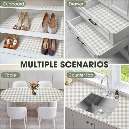Drawer and Shelf Liner, Non-Slip Kitchen Cabinet Liners Non-Adhesive Thick - Image 9