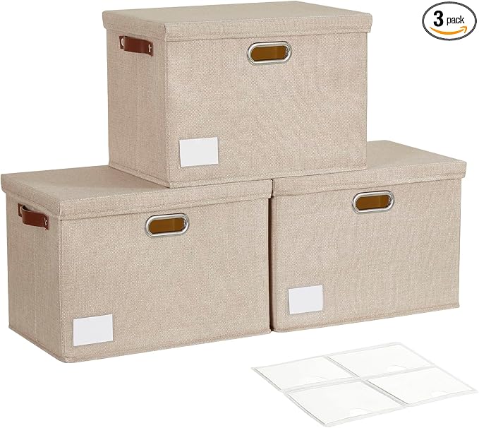 17" Large Collapsible Storage Bins by Roobyl