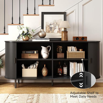 63" Sideboard Buffet Cabinet - Image 3