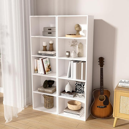 Wooden 5 Cube Storage Organizer, Versatile Cubes Open Shelf and Cubby Unit - Image 6