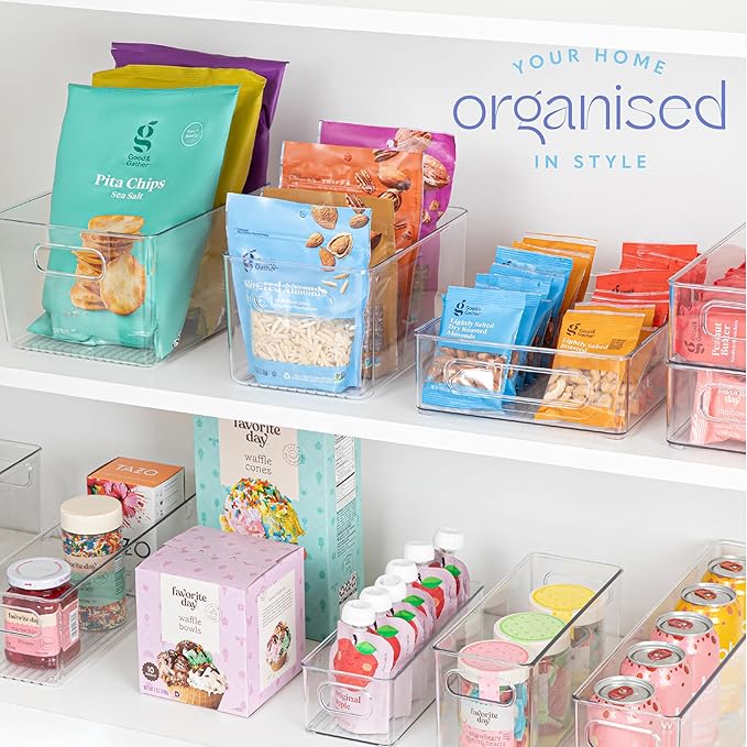 primebox Plastic Food Storage 6 Pack Clear Container Bin - Image 6