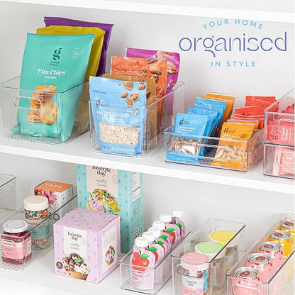 primebox Plastic Food Storage 6 Pack Clear Container Bin - Image 6