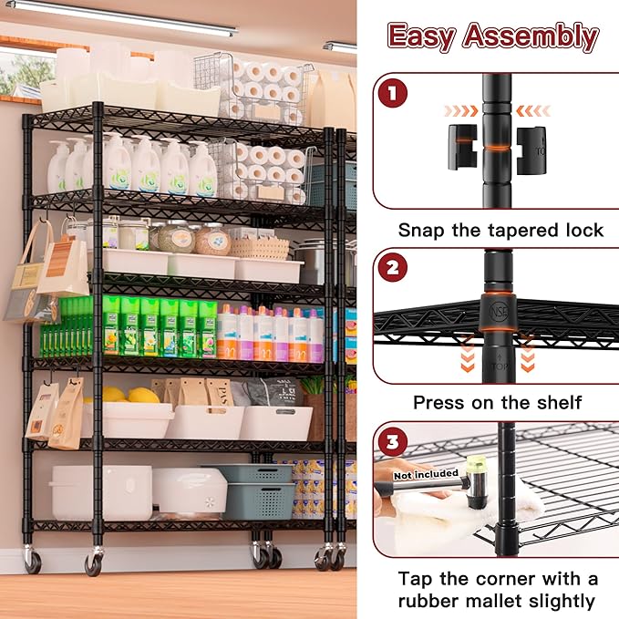 PrimeZone 6 Tier Wire Shelving - Image 7