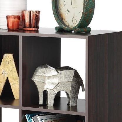 Whitmor 9 Cube Storage Organizer, 3 Tier Stackable MDF Wood Bookcase, Open - Image 4