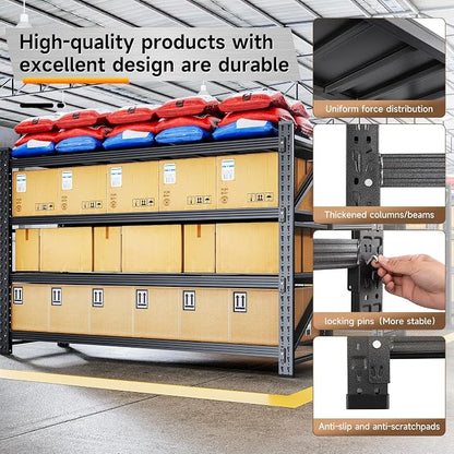 5000LBS Metal Garage Shelving Unit 71" W Storage Shelves Heavy Duty 4 Tier - Image 6