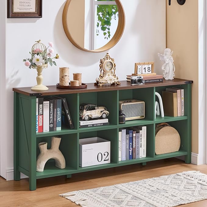 Joaxswe 8 Cube Storage Organizer, Farmhouse Green 62 Inch Wide Horizontal by Joaxswe