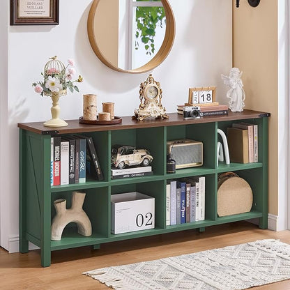 Joaxswe 8 Cube Storage Organizer, Farmhouse Green 62 Inch Wide Horizontal by Joaxswe