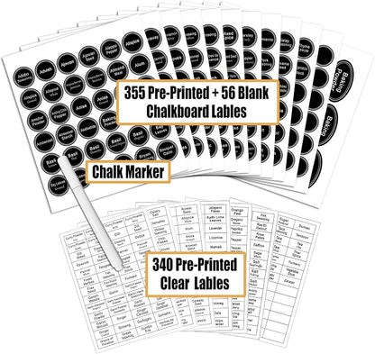 SWOMMOLY 771 Printed Spice Jar Labels - Image 2