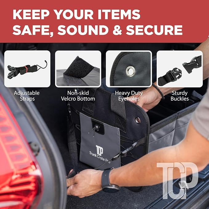 TRUNKCRATEPRO Trunk Organizer For Car, Truck | Premium Adjustable Multi - Image 7