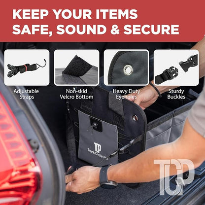 TRUNKCRATEPRO Trunk Organizer For Car, Truck | Premium Adjustable Multi - Image 7