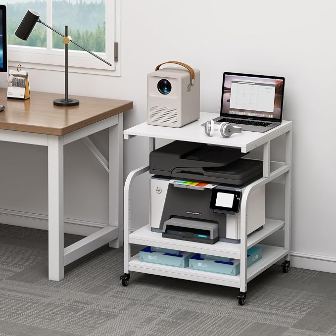 Printer Stand, 25.6" x 23.6" x 30.9" Extra Large Printer Table - Image 6