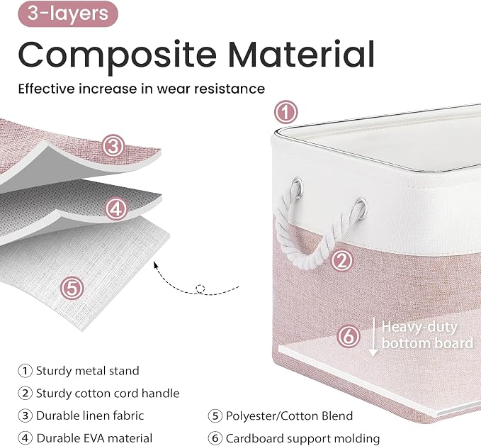 15x11x10 In Foldable Fabric Large Storage Bins - Image 2