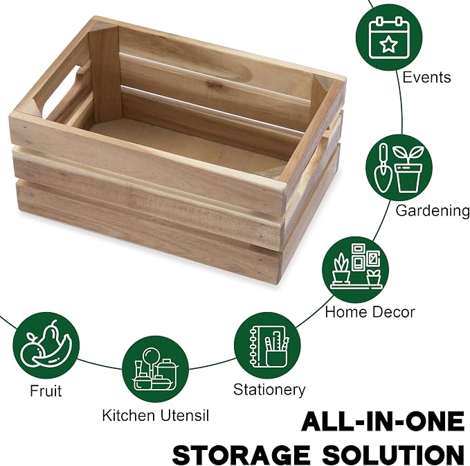 VICTORY RELAX Nesting Wood Storage Crates - Image 8