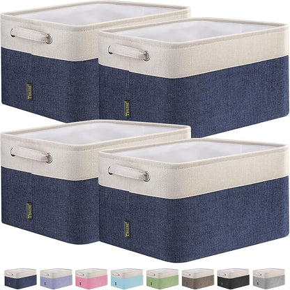 BALEINE 4 Pack Fabric Storage Bins by BALEINE