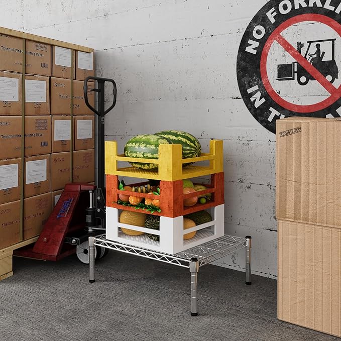 18" Deep x 24" Wide x 8" Height 1-Tier Wire Shelving Kit | NSF Commercial - Image 5