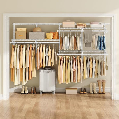 SONGMICS HOME Closet System, Closet Insert Organizer, 4-6 ft, Adjustable Metal - Image 7