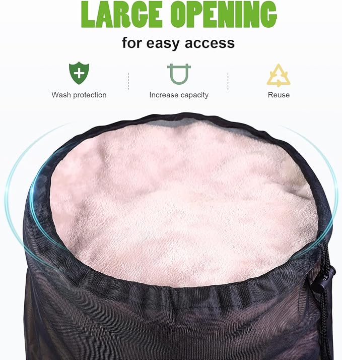 OTraki 20x24 inch Mesh Laundry Bags 2 Pack Fine Mesh Heavy Duty Drawstring Bag - Image 4