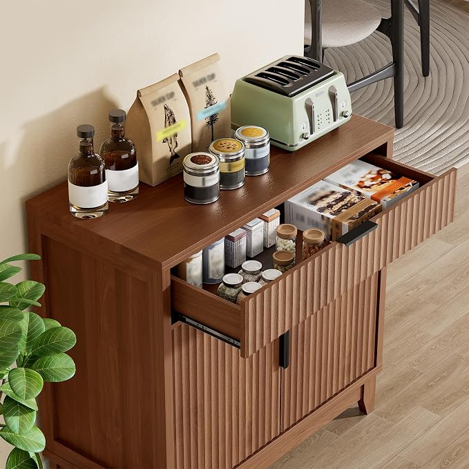 Vabches Fluted Sideboard Buffet Cabinet - Image 4