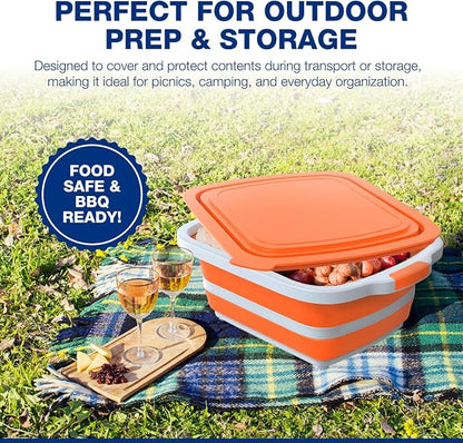 2-Pack XL Collapsible BBQ Prep Tub - Image 5