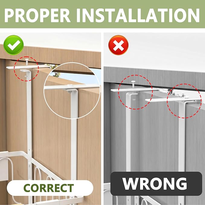 Ironing Board Hanger, CUFURNIX Wall Mount or Over the Door Iron Holder - Image 3