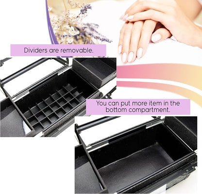 Ver Beauty Armored Acrylic Cosmetic Case Organizer Train Makeup Case - Image 5
