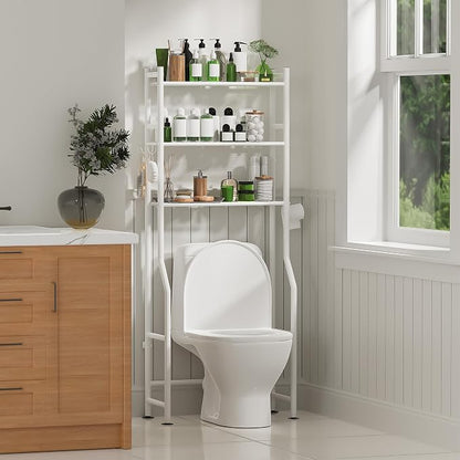 3-Tier Over The Toilet Storage Organizer, Space-Saving Bathroom Rack - Image 8